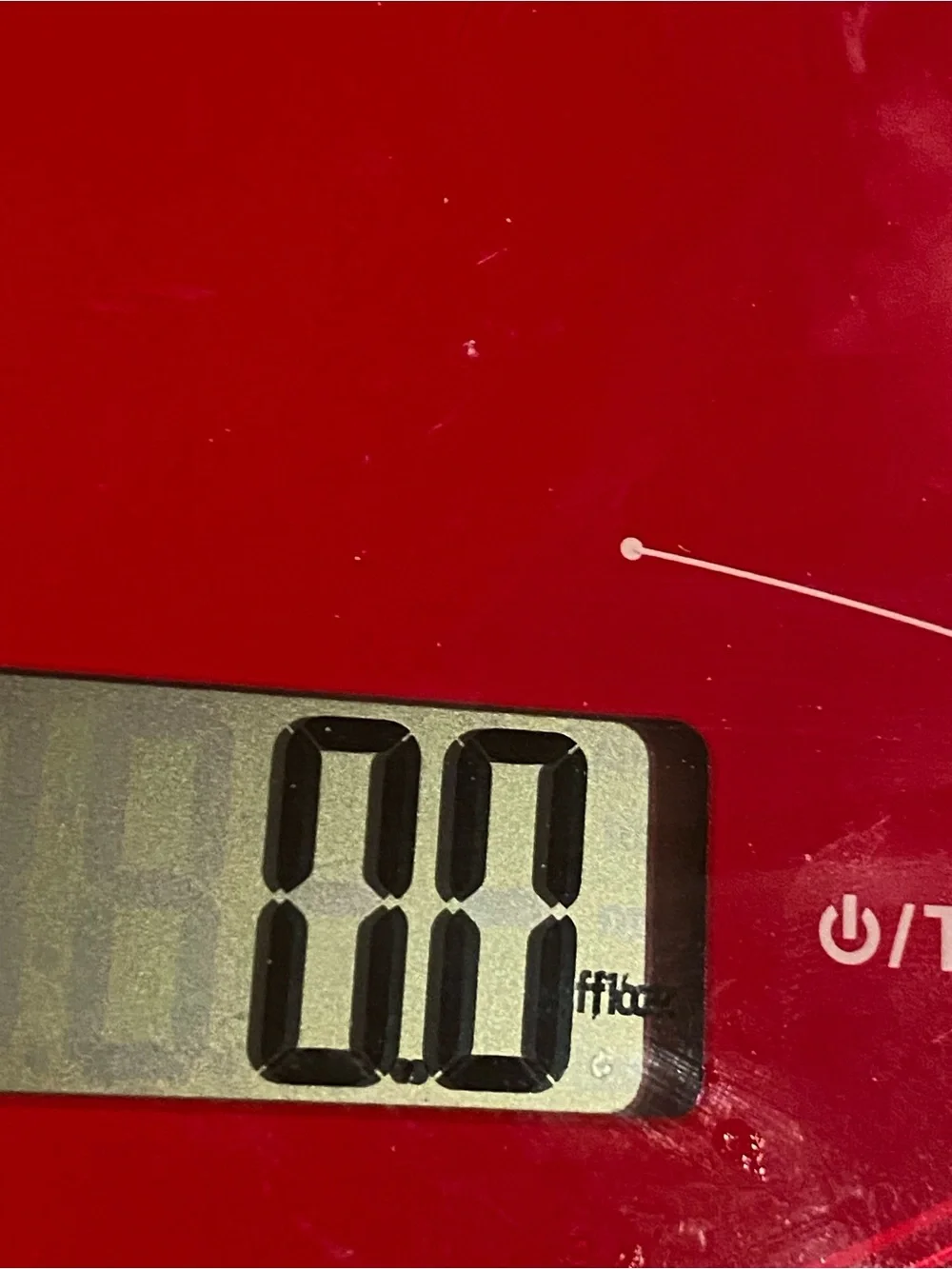 Digital Kitchen Scale in Red